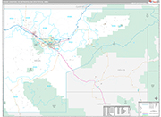 Grand Junction Wall Map Premium Style